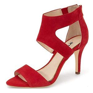 XYD Open Toe Strappy Low Block Heel Sandal Pumps